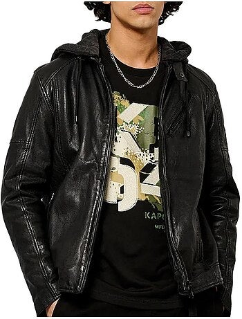Veste En Cuir Homme Kaporal