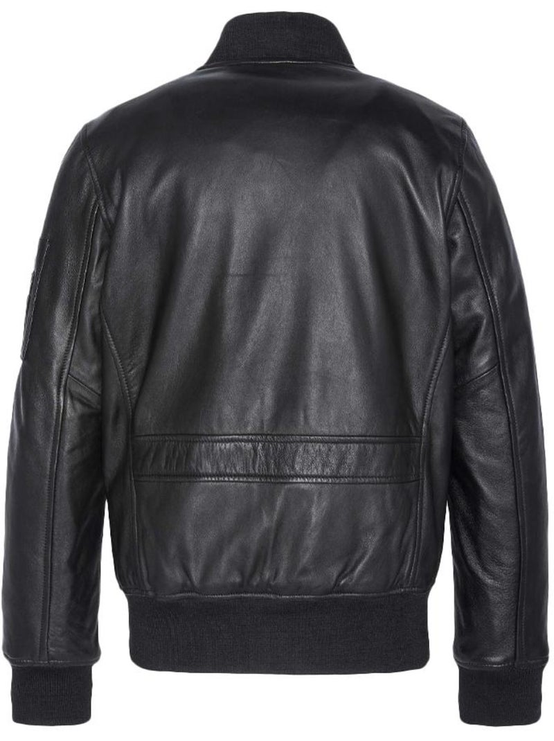 Veste en Cuir Homme Schott Noir - Kiabi