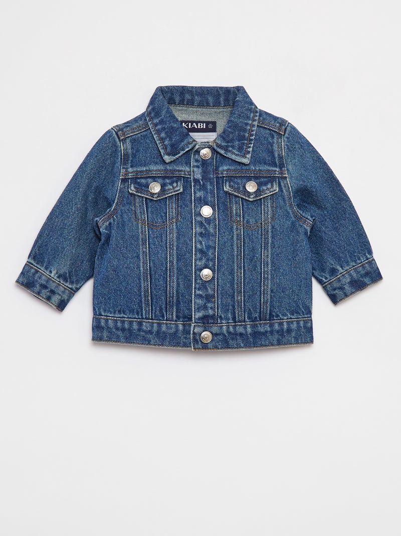 Veste en denim à manches longues BLEU - Kiabi