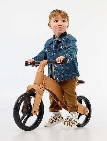 Veste en denim avec ouverture pressionnée