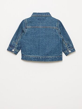 Veste en denim avec ouverture pressionnée