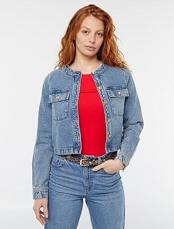 Veste en denim avec poches