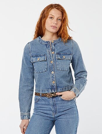 Veste en denim avec poches