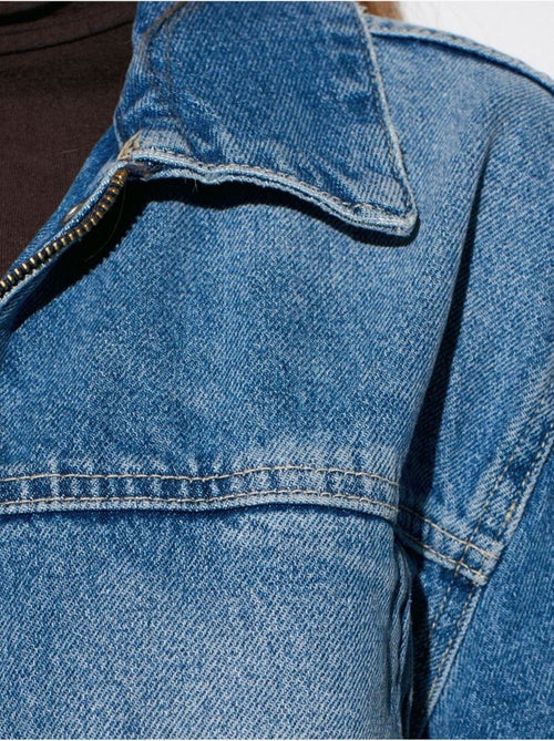 Veste en denim ceinturée pour femme dilvin - Kiabi