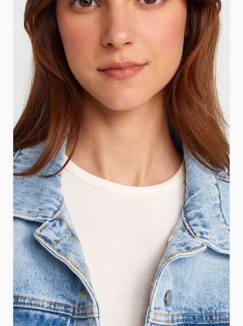 Veste en denim courte femme dilvin - Kiabi Veste en denim courte femme dilvin - Kiabi