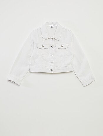 Veste en denim cropped