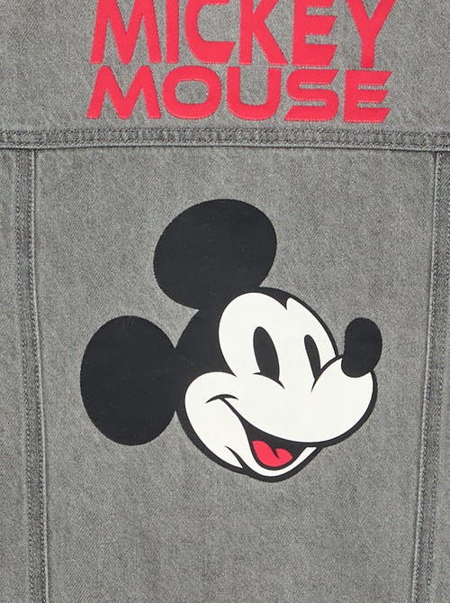 Veste en denim 'Disney' 'Mickey' à manches longues - Kiabi