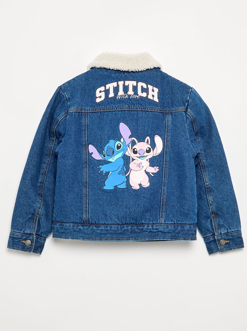 Veste en denim 'Disney' 'Stitch' Bleu - Kiabi