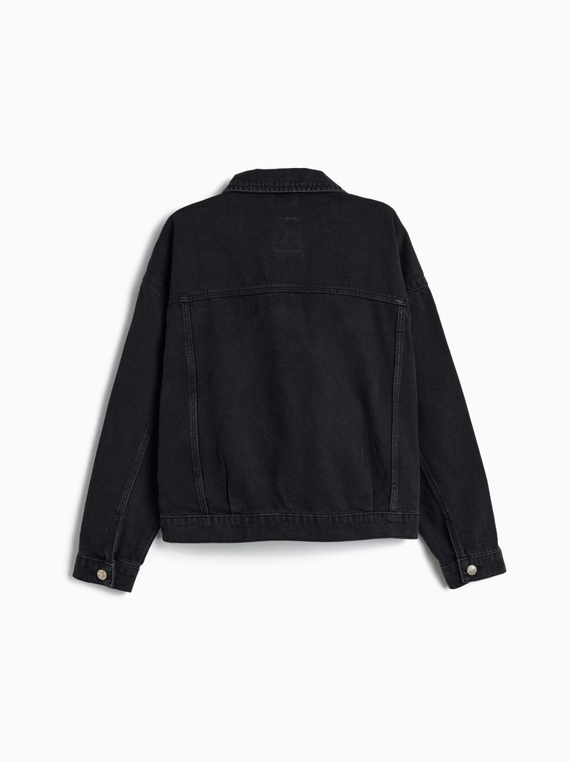 Veste en denim, mo fashion Noir - Kiabi