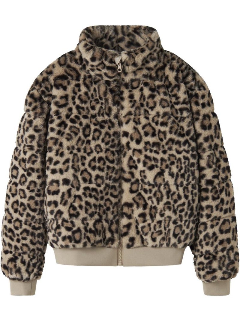 Veste en fausse fourrure fille name it Beige - Kiabi