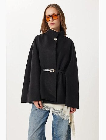 Veste en gabardine texturée avec fermeture à boutons istanbul