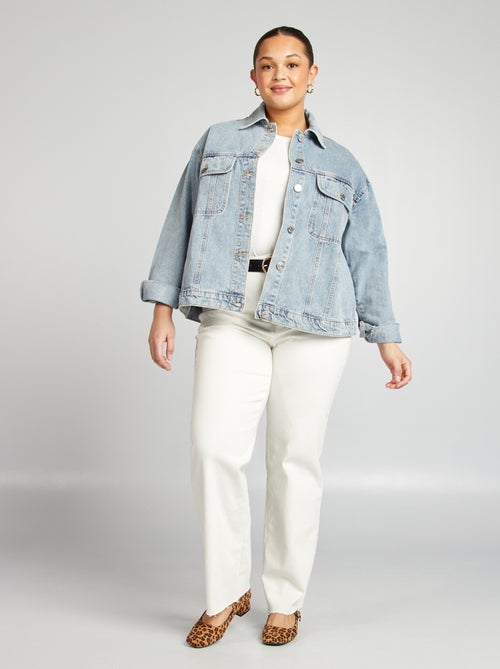 Veste en jean à manches longues - Kiabi