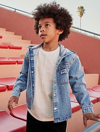 Veste en jean avec capuche