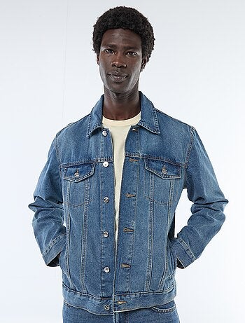 Veste en jean avec poches poitrine