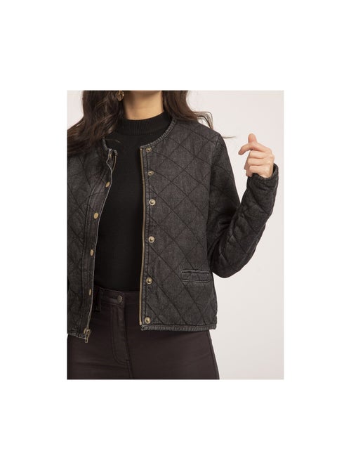 Veste en jean matelassée umani - Kiabi Veste en jean matelassée umani - Kiabi