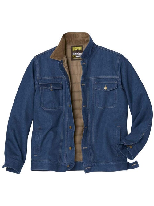Veste en jean matelassée western   - atlas for men - Kiabi