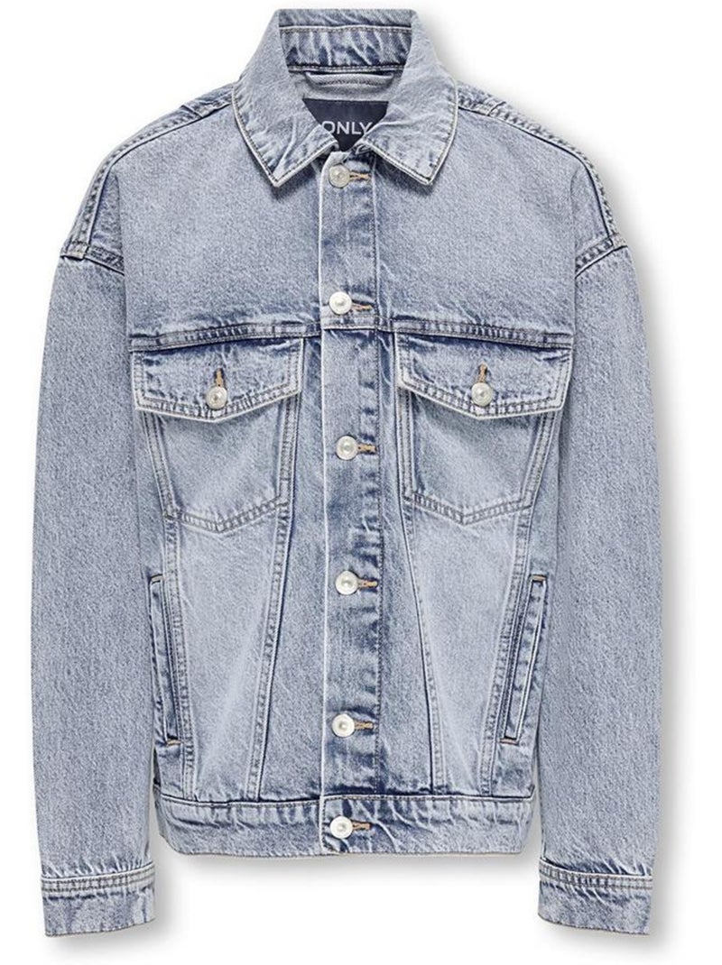 Veste en Jean Mixte Junior ONLY Bleu - Kiabi