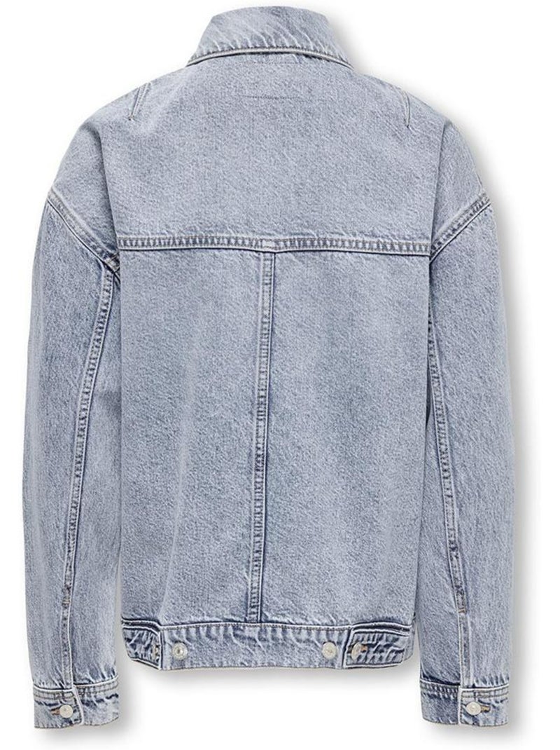 Veste en Jean Mixte Junior ONLY Bleu - Kiabi