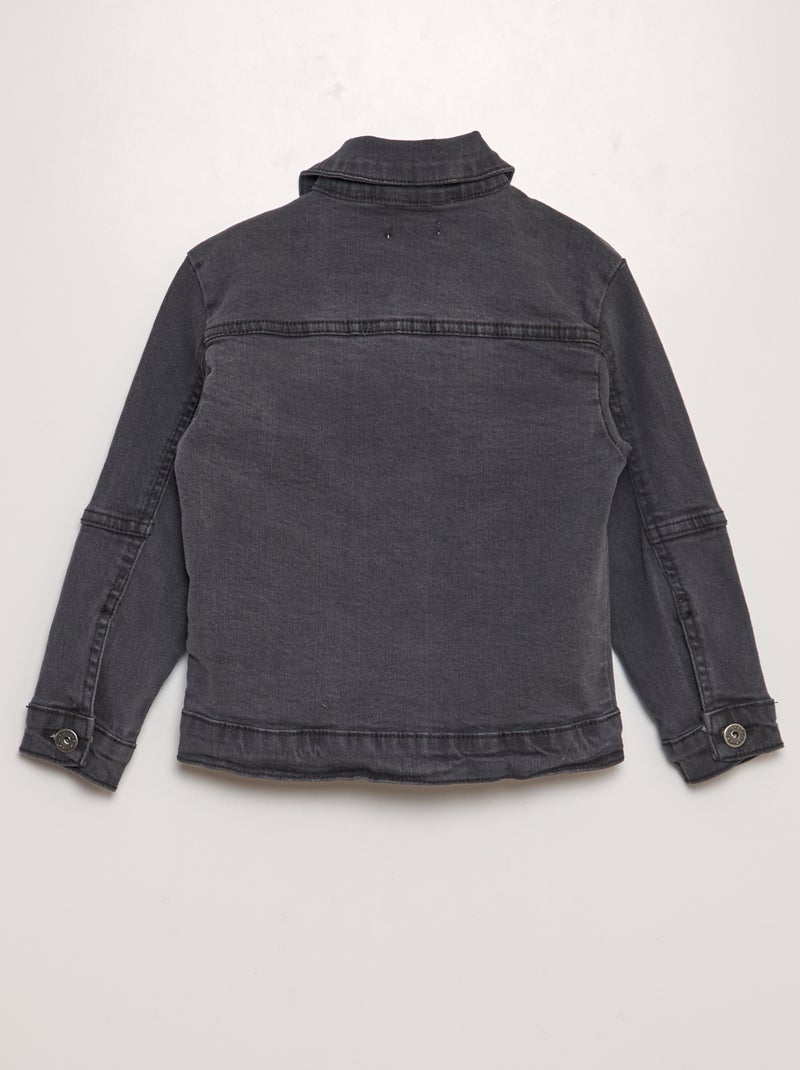 Veste en jean Noir - Kiabi
