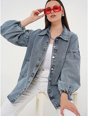 Veste en jean oversize à col chemise bdart