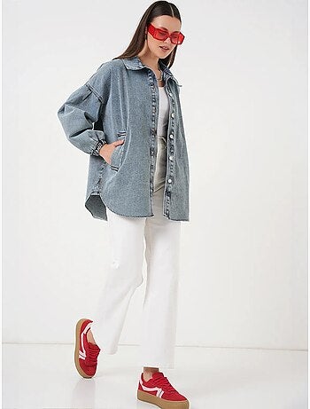 Veste en jean oversize à col chemise bdart