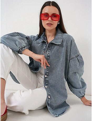 Veste en jean oversize à col chemise bdart