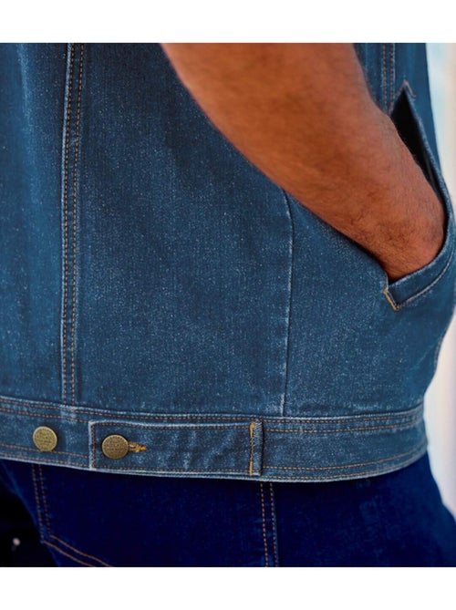 Veste en Jean Sans Manches - ATLAS FOR MEN - Kiabi Veste en Jean Sans Manches - ATLAS FOR MEN - Kiabi
