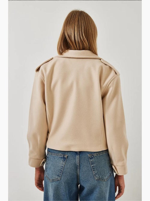 Veste en laine à poche unique lucci - Kiabi Veste en laine à poche unique lucci - Kiabi