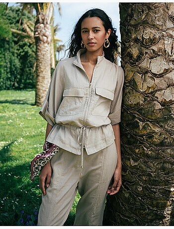 Veste en lin, mo fashion