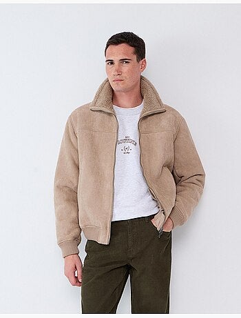 Veste en peau lainée, mo fashion