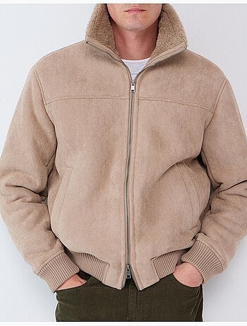 Veste en peau lainée, mo fashion