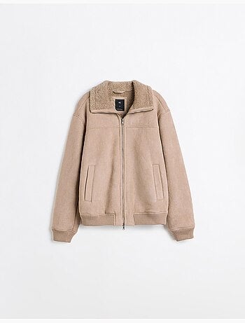 Veste en peau lainée, mo fashion