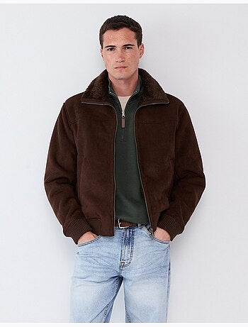 Veste en peau lainée, mo fashion