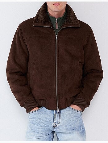 Veste en peau lainée, mo fashion