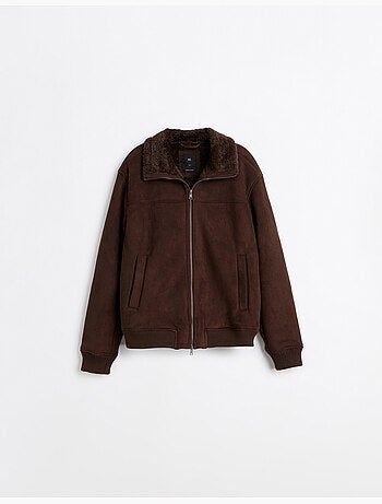 Veste en peau lainée, mo fashion