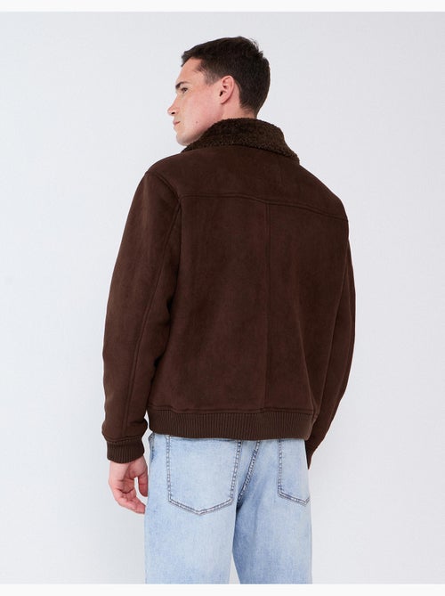 Veste en peau lainée, mo fashion - Kiabi