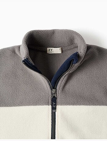 Veste en polaire à col montant