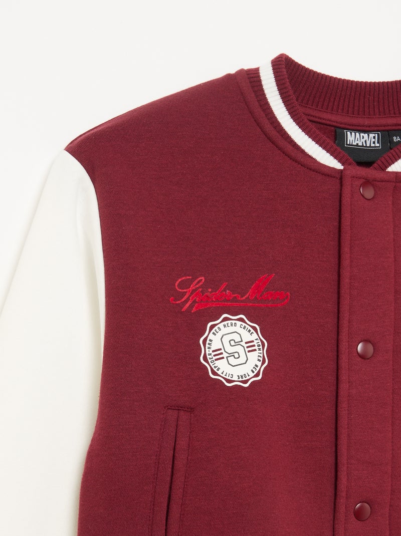 Veste en polaire 'Marvel' 'Spider-Man' Rouge - Kiabi
