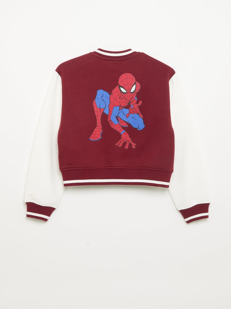 Veste en polaire 'Marvel' 'Spider-Man' Rouge - Kiabi