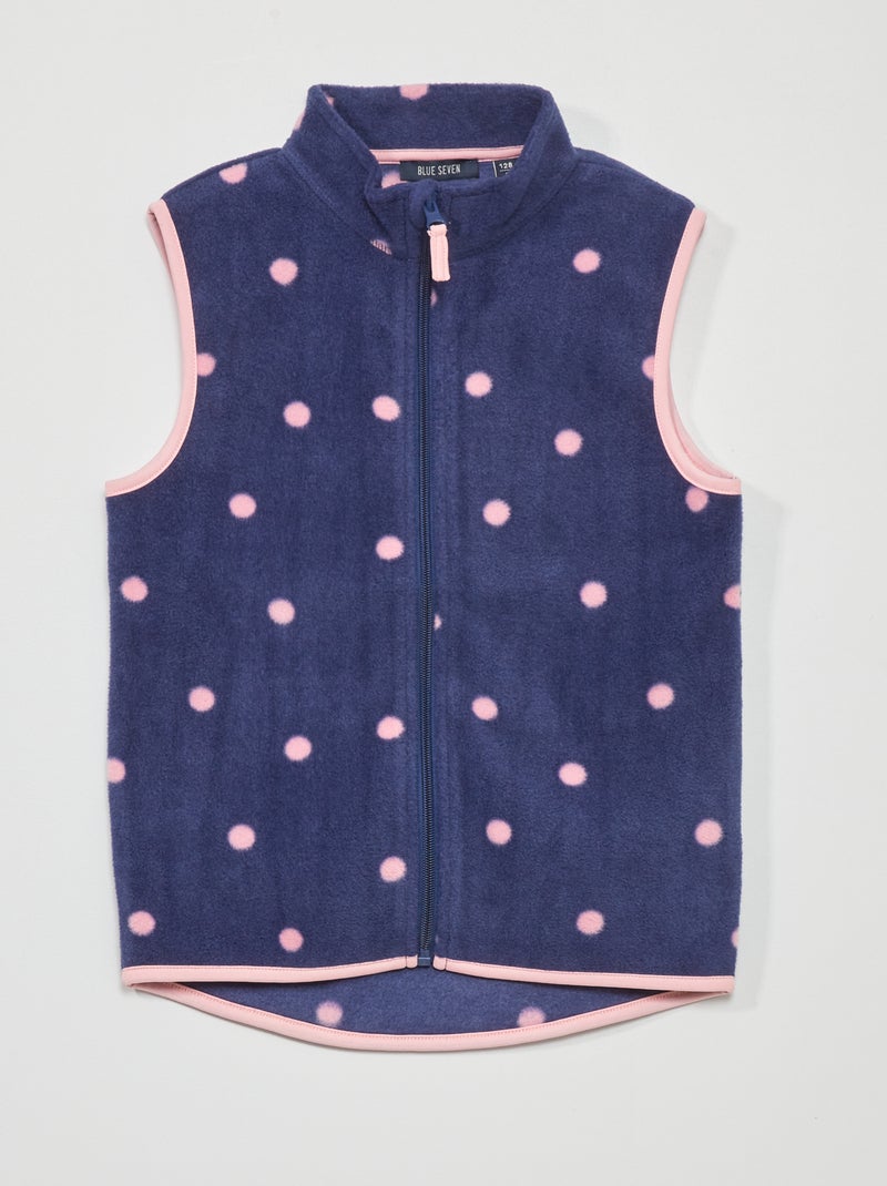 Veste en polaire sans manches Bleu - Kiabi