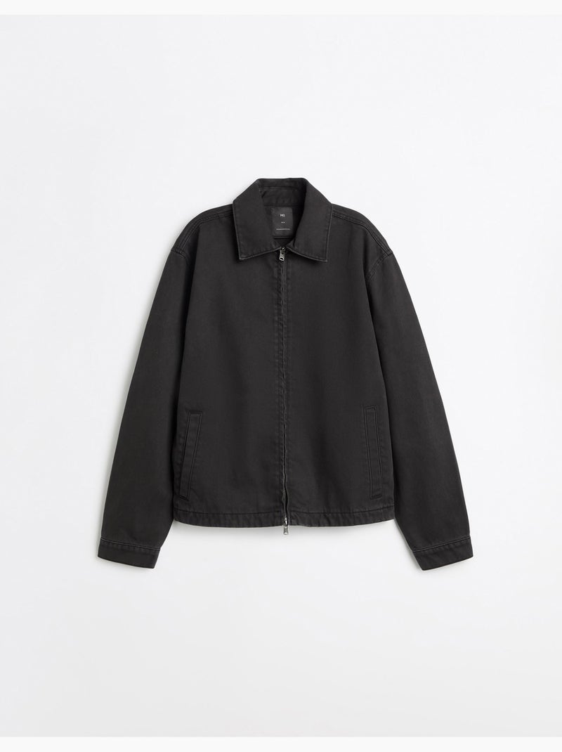 Veste en sergé, mo fashion Gris - Kiabi