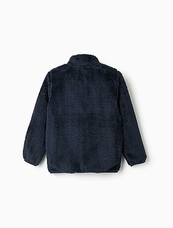 Veste en sherpa avec fermeture éclair