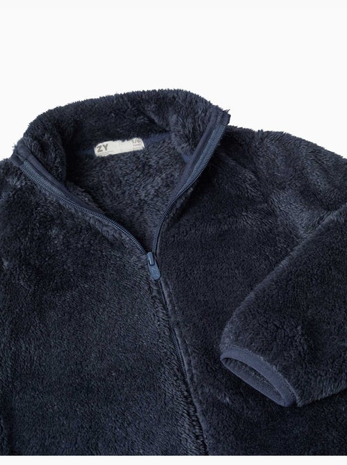 Veste en sherpa avec fermeture éclair - Kiabi