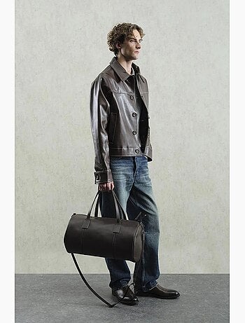Veste en simili cuir boutonnée giesto