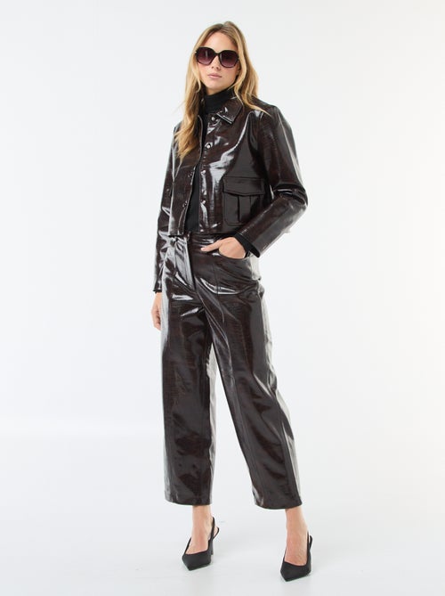 Veste en simili imitation 'peau de serpent' - Kiabi