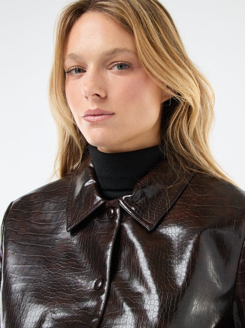 Veste en simili imitation 'peau de serpent' - Kiabi