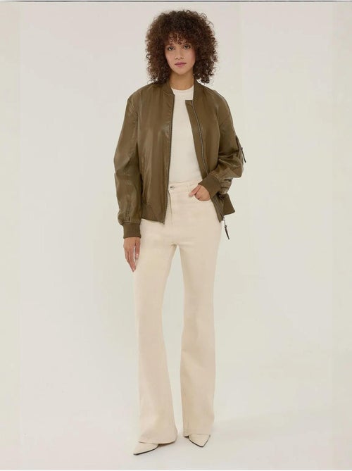 Veste en similicuir coupe décontractée hiccup - Kiabi Veste en similicuir coupe décontractée hiccup - Kiabi