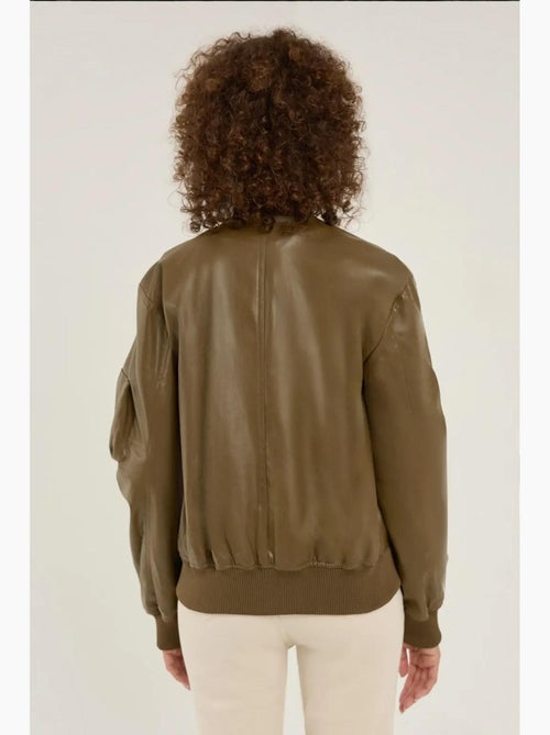 Veste en similicuir coupe décontractée hiccup - Kiabi Veste en similicuir coupe décontractée hiccup - Kiabi