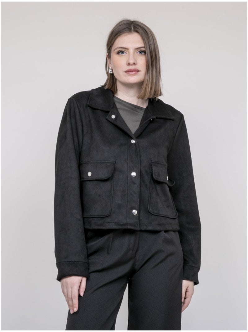 Veste en suédine uperla Marron caramel - Kiabi