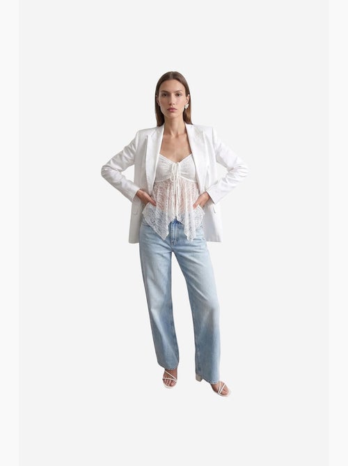 Veste en tencel, coton et lin dilvin - Kiabi Veste en tencel, coton et lin dilvin - Kiabi